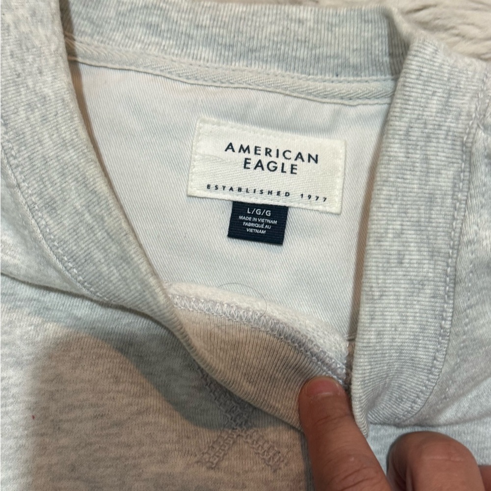 American Eagle Light Gray Pullover - image 2